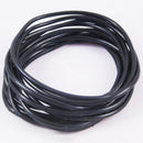 10Pcs Silicone Gummy Bands Bracelets Rubber Gummies Black Jelly Sale Q4N2