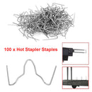 100x Hot Stapler Staple Plastic Welder Bumper Car Repair Tool (M Type) Newly