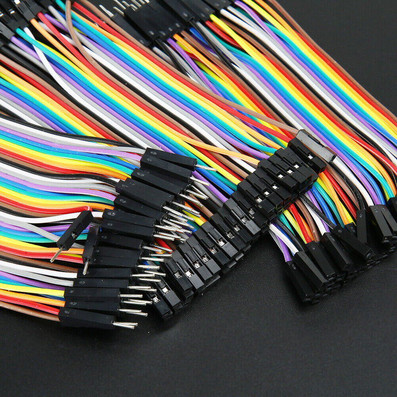 120pcs  Color Ribbon Line Breadboard Dupont Cable Jump 10cm Jumper Wire Newly