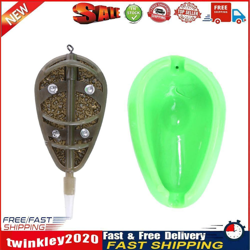 30/40g Bait Inline Method Carp Fishing Bait Basket Feeder Mould Set Newly