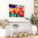 Colorful Flower Oil Paint By Numbers Kit DIY Acrylic Painting Frameless Drawi