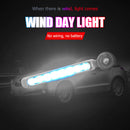 1 Pair LED Wind Powered Car DRL Front Grille Daytime Running Lights (White)