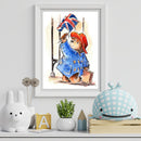 5D DIY Diamond Painting The Runaway Bear Kits Full Round Drill Wall Decor Crafts