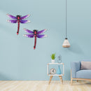 Metal Dragonfly Outdoor Garden Wall Decor Fence Hanging Iron Art (1pc) Newly