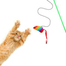 Funny Cat Rods Interactive Toys Cat Teaser Stick Mouse Steel Wire Colourful