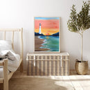 Sunset Lighthouse Oil Paint By Numbers Wall Art Craft Home Decoration No Frame