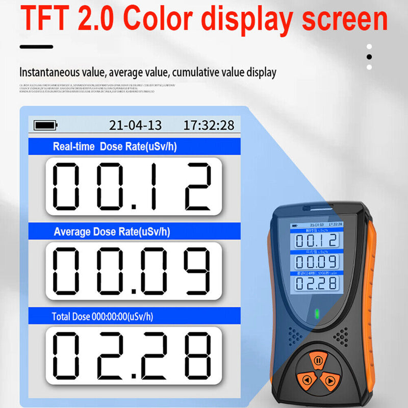 TFT Geiger Counter Tester Handheld Electromagnetic Nuclear Radiation Detect