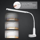 LED Clip Desk Lamp Touch Bedside Reading Eye Protection Table Night Lights