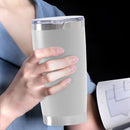 Thermal Car Mug Cup Stainless Coffee Vacuum Insulated Water Bottle (White) Newly