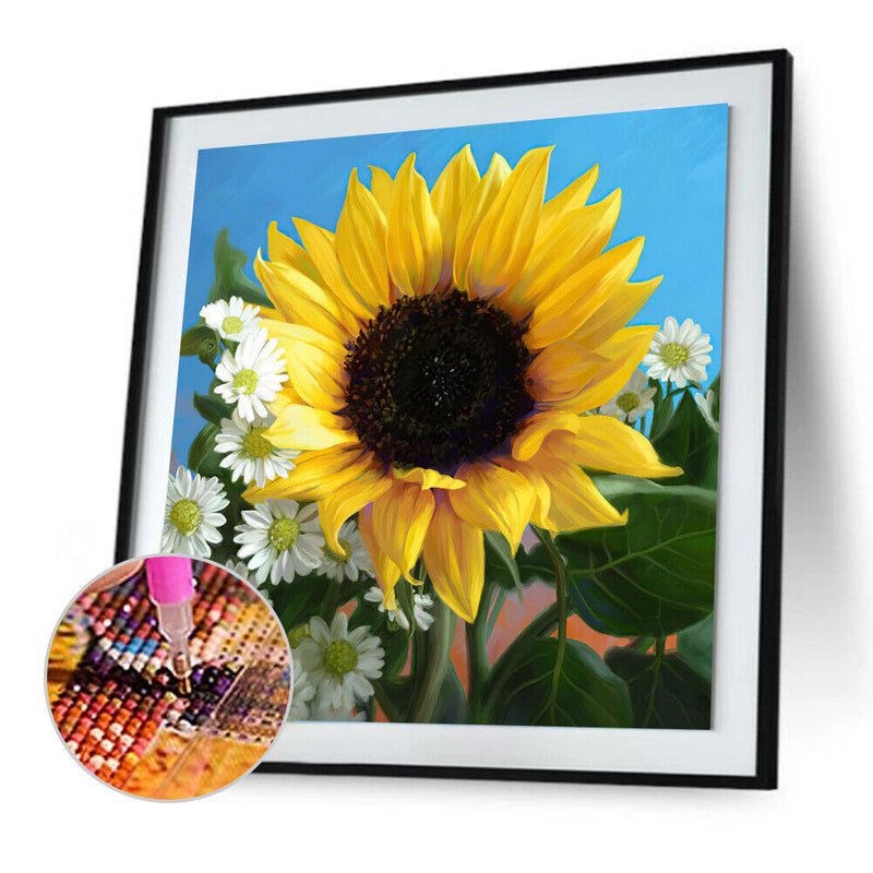Diamond Painting 5D DIY Sunflower Full Round Drill Rhinestone Picture Kit