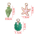 Craft Making Earring Conch Charms Ocean Pendants Handmade Accessories Sea Shell