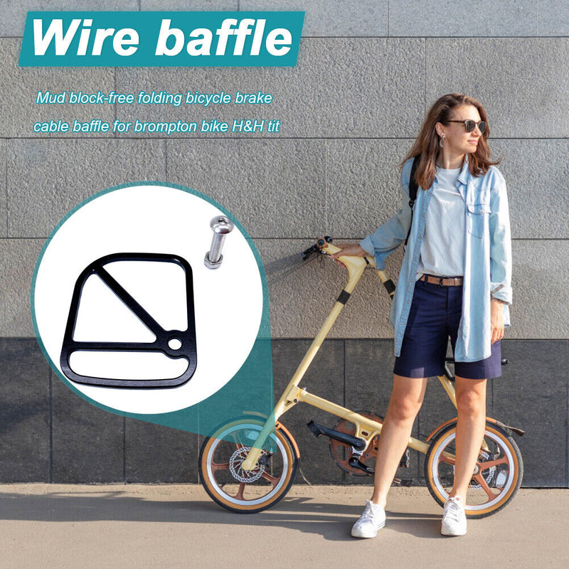 Folding Bicycle Brake Cable for Brompton Cable Shield Front Fork Line Mud Block