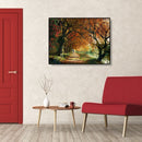Painting By Numbers Kit DIY River Tree Canvas Oil Wall Art Picture Ornament