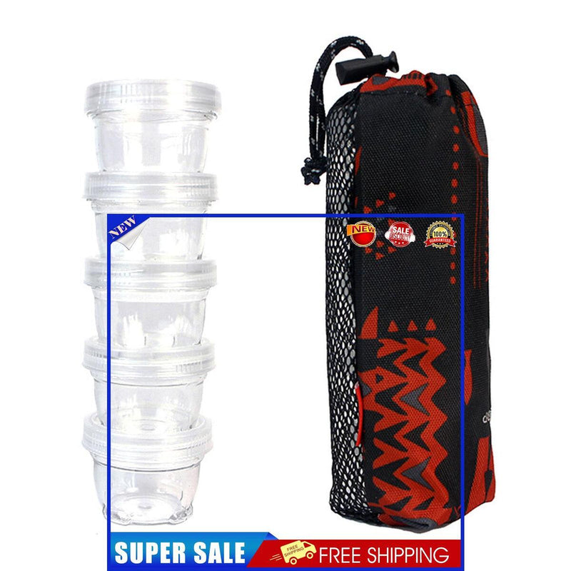 Portable Condiment Spliced Bottles - Outdoor Seasoning Bowl Easily Identity