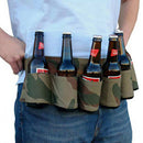 Adjustable Handy Beverage Wine Bottle Holder Pocket for Outdoor Camping Hikin