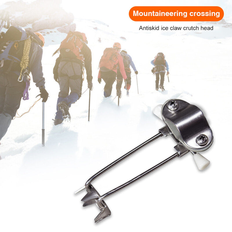Ice Walking Claw Crampon Sticks Ice Snow Anti Brief Trekking Pole Accessories