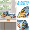 Animal Christmas Draw Fan Frameless DIY Oil Paint By Numbers Canvas Home Decor