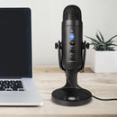 USB Microphone Condenser Mic for Computer Laptop Gaming Recording Studio Newly