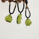 Green Crystal Stone Irregular Stone Moldavite Crystal Stone Pendant Stone