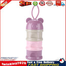 Portable Baby Food Storage Box Bear Shape Milk Powder Container (A Purple) Newly