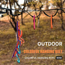 Colorful Tent Hanging Lanyard with Buckle Outdoor Camping Hiking Accessories