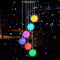 Colour Changing Hanging Wind Chimes Solar Powered LED Garden Ball Outdoor A7V1