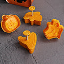 Halloween Biscuit Mold Halloween Pumpkin Ghost Theme Cookie Cutter Plunger