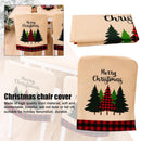 Christmas Dining Room Chair Back Cover Ornament Xmas Theme Party Indoor Decor`