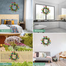 Artificial Wreath Multicolored Butterfly Fluttering in The Wind Hanging Garland