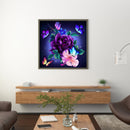 Diamond Painting 5D DIY Butterfly Rose Hat Full Round Drill Picture