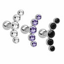 Steel Bar Body Jewelry Ear Piercing Stud Earrings Cartilage Helix Tragus
