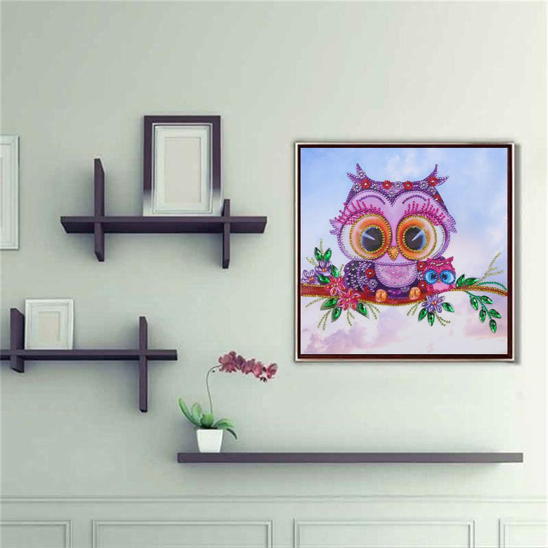 5D DIY Special-shaped Diamond Painting Cross Stitch Kit (Cute Cat-YX8068)