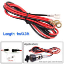 Car Cigarette Lighter Cable 1m/3.3ft 18AWG 10A Powe Cable Wire Cord w/ Fuse