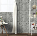 15.7 x 236 Distressed Wood Peel and Stick Wallpaper Faux Wood Cabinet Wall
