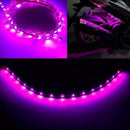 DC 12V Flexible Waterproof Car LED Light Strips Purple 30cm 15 LED SMD