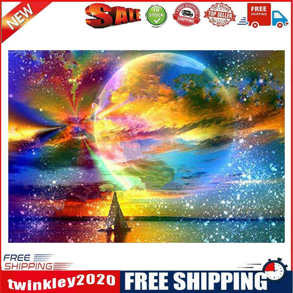 5D Dreamy Sea Full Drill Diamond Painting Embroidery DIY Craft Needlework