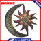 Indoor Sun Star Metal Iron Wall Hanging Decor Rust-proof Outdoor Artistic Works