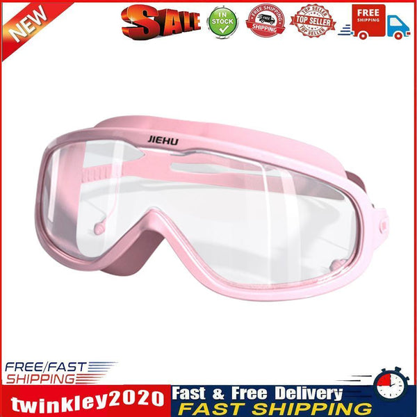 Swimming Glasses Waterproof Anti-fog Adults Diving Goggles (Clear Pink) Newly