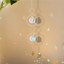Hanging Moon Sun Heart Ball Light Catcher Crystal Outdoor Wind Chime (66) Newly