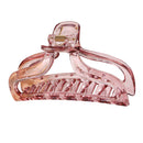 Fashion Women Clear Hollow Hair Clamps Ponytail Claw Hair Accessories (18)