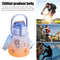 1.3L Large-capacity Water Bottle Outdoor Sports Gradient Cup (Blue Orange) Newly