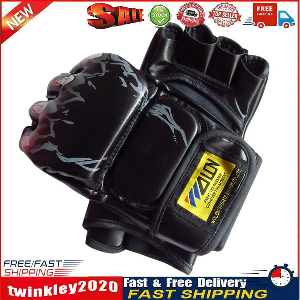 MMA Muay Thai Gym Punching Bag Half Mitt Train Sparring Kiing Gloves Newly
