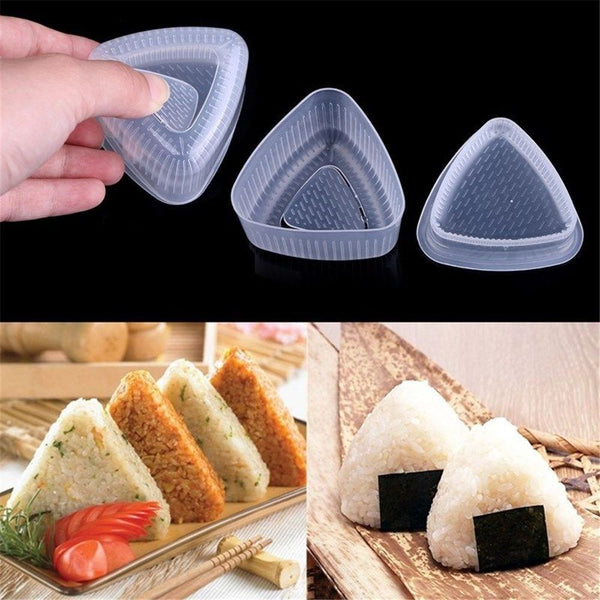 DIY Decorating Triangular Form Food Press Rice Ball Maker Sushi Onigiri Mold