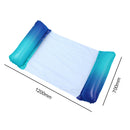 Foldable Floating Row Water Hammock Outdoor Inflatable Lounger (Gradient)