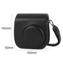 PU Leather Bag Case w/ Adjustable Shoulder Strap for Instax Mini 11 (Black)