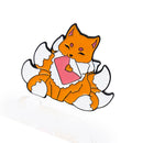 Nine Tail Fox Brooches Cartoon Animal Enamel Clothes Pin Jewelry (Style 1)