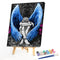 Blue Wings Angel Oil Paint By Numbers Drawing DIY Home Decoration Gift No Frame