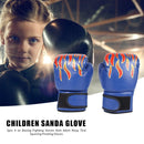 2pcs Breathable Kids Muay Thai Sparring Flame Gloves Punching Boxing Gloves