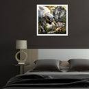 5D DIY Full Drill Diamond Painting Cross Stitch Embroidery (White Wolf)