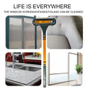 Window Screen Brush Double Sided Carpet Sofa Household Dust Wiper (Yellow)